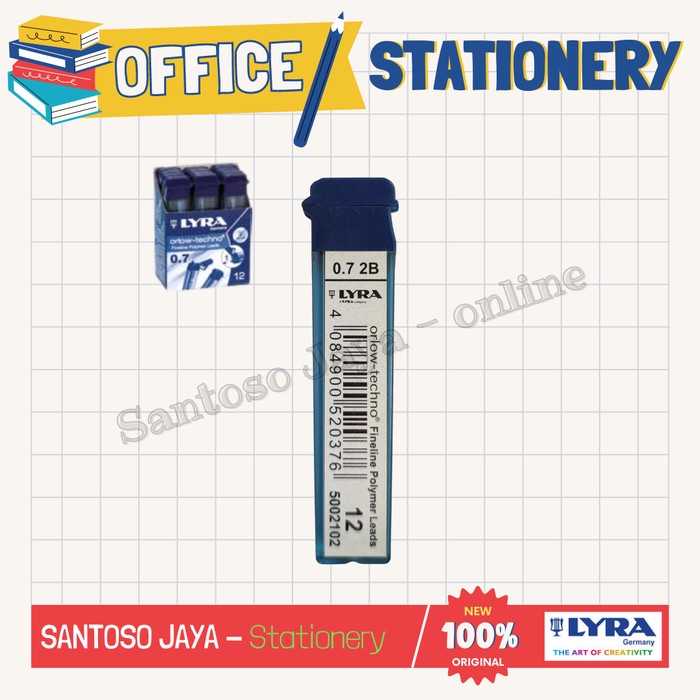 

Isi Pensil Mekanik LYRA 2B - Refill Mechanical Pencil LYRA 0.7 mm
