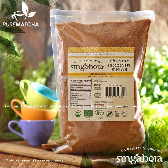 

Singabera Premium 1Kg Organic Coconut Sugar Gula Kelapa Organik Pouch