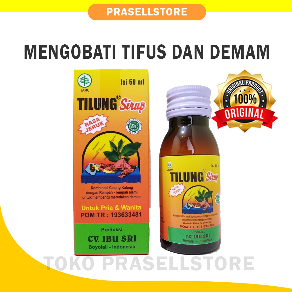 Obat Tipes, Types, tipus Tilung Sirup 100% Original 60ml rasa jeruk / Bisa Cod