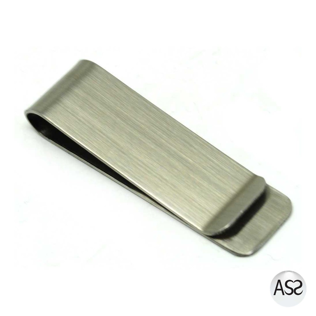 ASS Shop - Rhodey Dompet Klip Uang Kertas Stainless Steel - HHYF