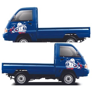 Variasi Stiker Mobil Pick  Up  Warna  Biru  Aksesoris Kita