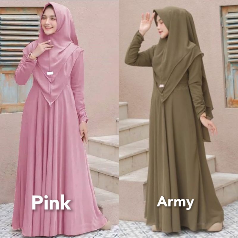 GAMIS SYARI JILBAB 2 LAYER UKURAN M L XL XXL XXXL 4XL SET MURAH BUSUI POLOS MAXI DRESS PESTA TERBARU BERKUALITAS PREMIUM PLUS KHIMAR KEKINIAN BAJU GAMIS JUMBO PESTA BISA SERAGAMAN BIG SIZE TERLARIS LEBARAN FASHION MUSLIM GAMIS KONDANGAN MAYRA SYARI