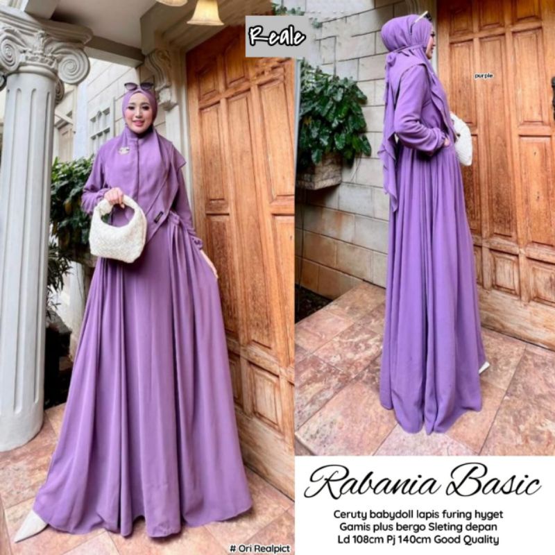 rabania basic / gamis syar'i