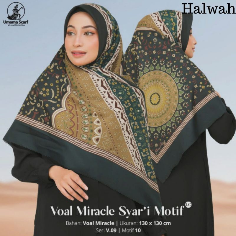 [BISA COD] HIJAB SEGIEMPAT SYARI MOTIF VOAL UMAMA PREMIUM JILBAB PREMIUM SCARF MIRACLE PRINT KANTORAN FORMAL DAILY KERUDUNG HIJAB VOAL MIRACLE SYARI MOTIF