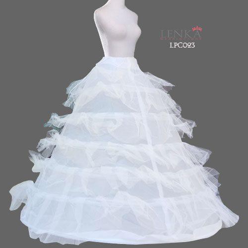 [READY STOCK] PETTICOAT PENGEMBANG DRESS BALL GOWN 6 RING 6 LAYER LPC023