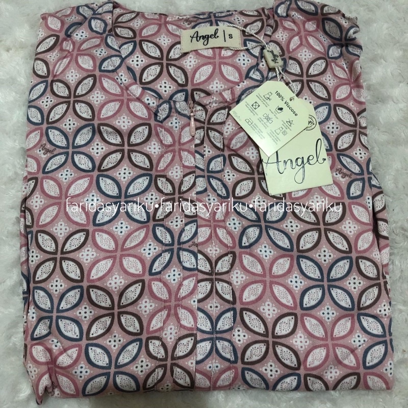 Batik Bella Dress KAWUNG PINK Atelier Angel - Atelier Angelina