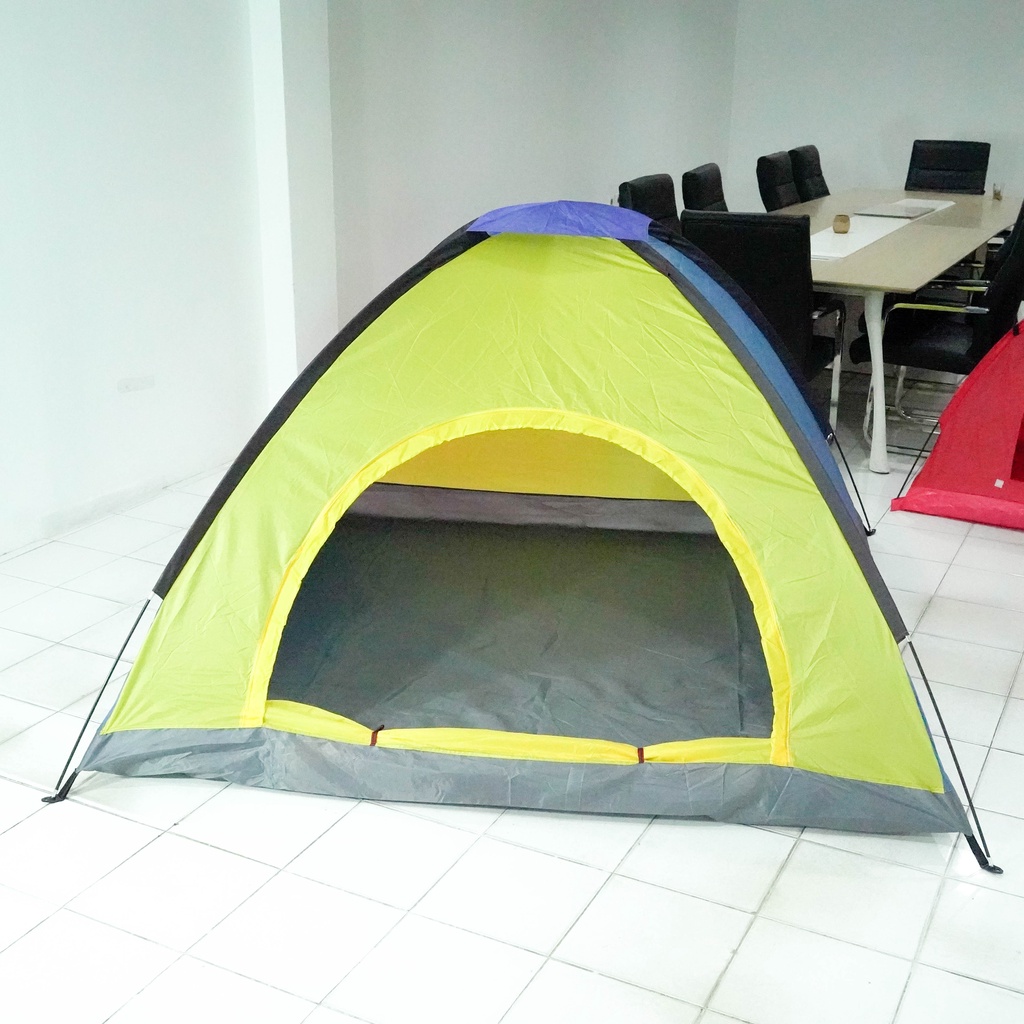 Tenda Camping Dewasa kode - Tenda Kapasitas 1-3 Orang Tenda Otomatis Outdoor&amp;Indoor - Warna Random