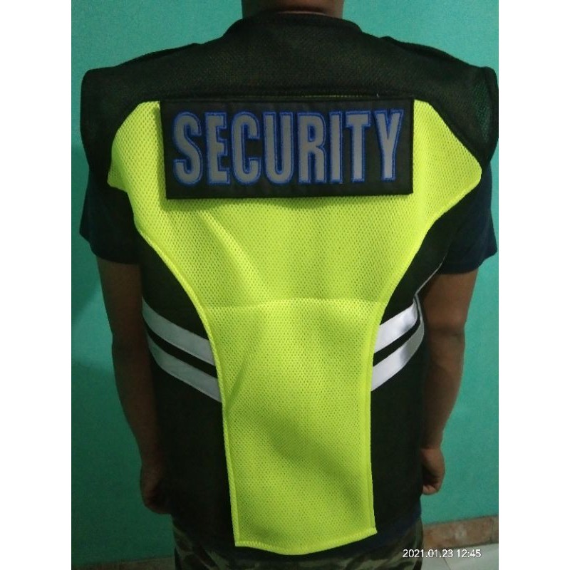 rompi doublemesh security/satpam