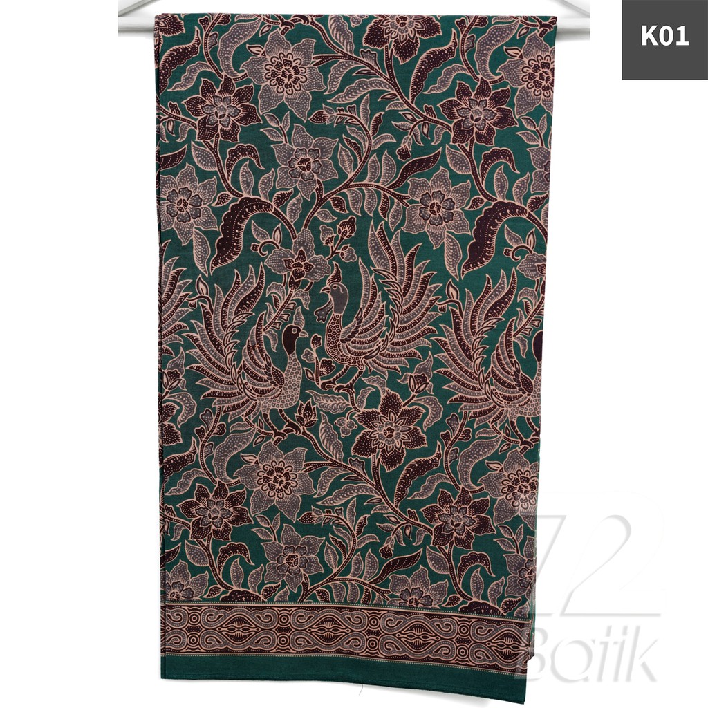 KAIN BATIK PREMIUM Bahan Katun Motif Kembang Sekar Warna Biru 723337 Cap 72 Jarik Jarit Samping Kebat Panjang Batik Katun Modern Premium Bahan Seragam Batik Pernikahan Kantor Keluarga Murah Kamen Jadi Batik Bali Lembaran