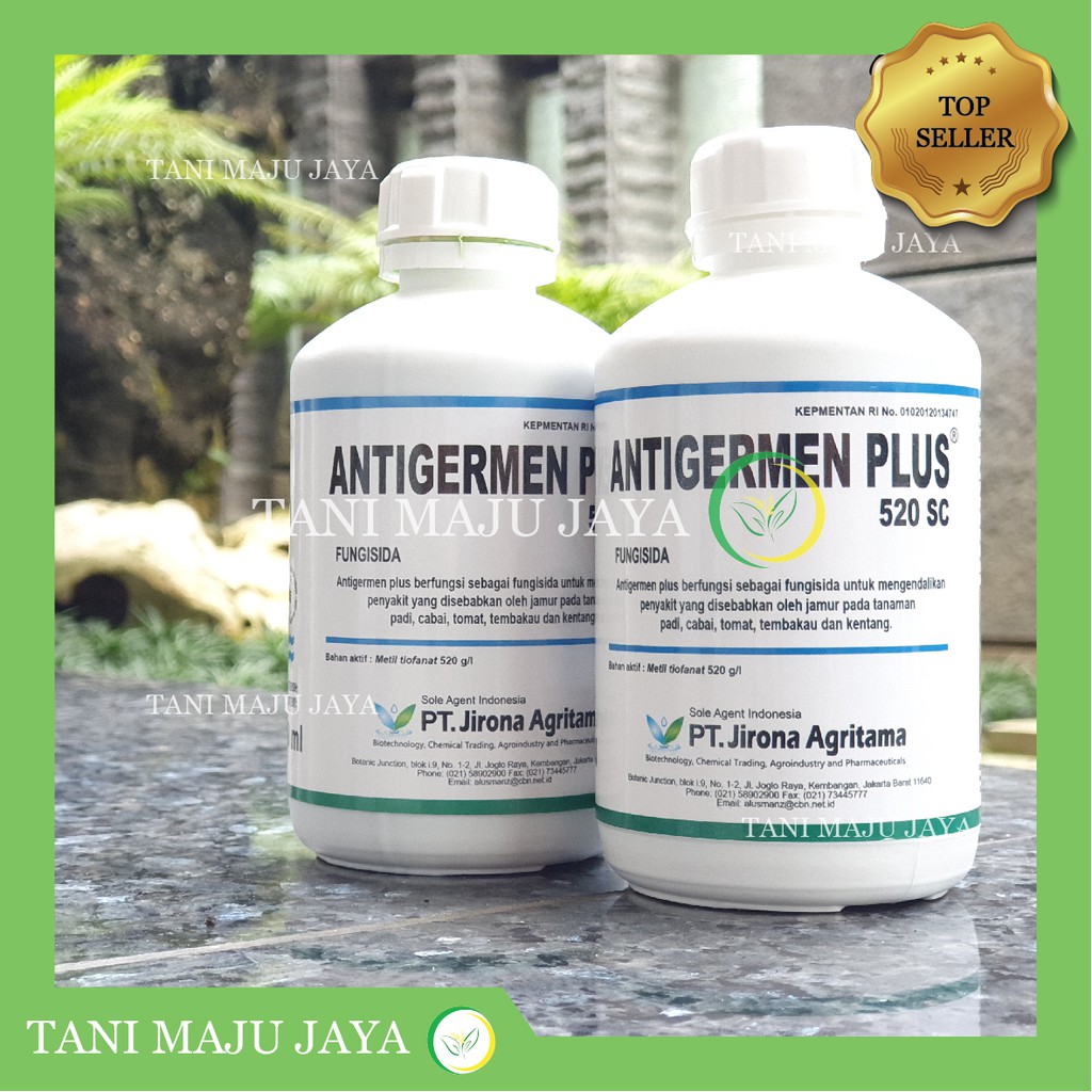 Fungisida Bakterisida Virusida Antigermen Plus 520SC 250 ml Obat Busuk Bakteri Tanaman Aglonema Angg