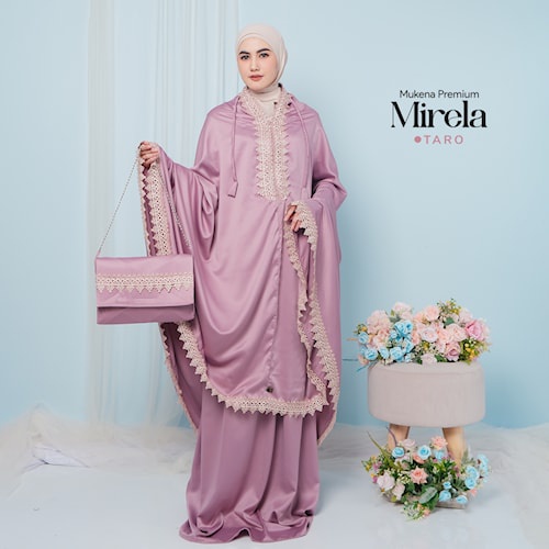 Mukena Mirela Mukenah Seserahan Mungkena Premium Hantaran Mewah Renda Bordir Polos