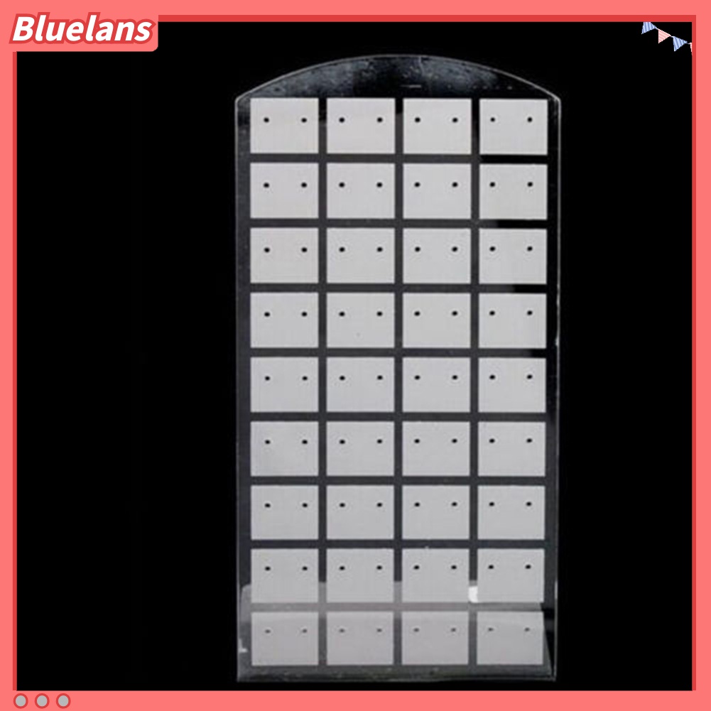 Rak Stand Holder Display Perhiasan Anting Bahan Plastik Dengan 24 / 48 / 72 Lubang