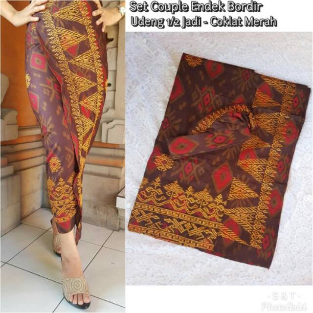 Set couple endek bordir