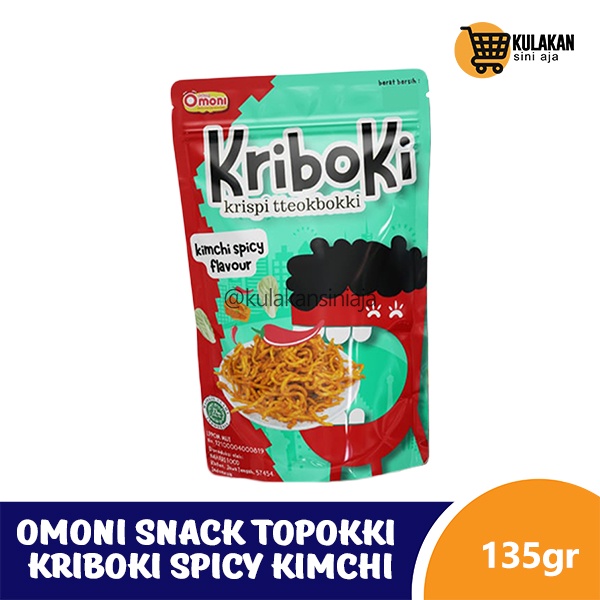 Omoni Snack Topokki KRIBOKI Spicy Kimchi