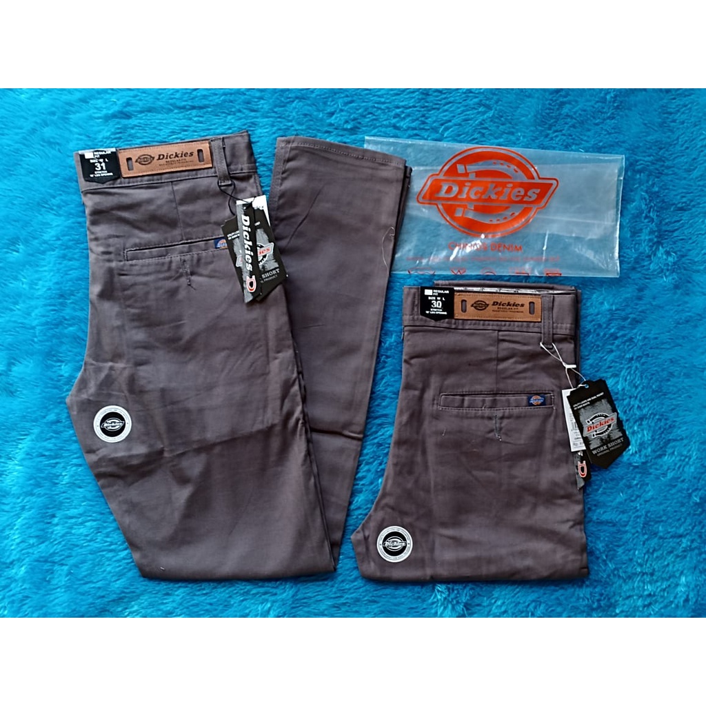Celana Chino Pria Panjang Abu Abu Dickies Full Acc
