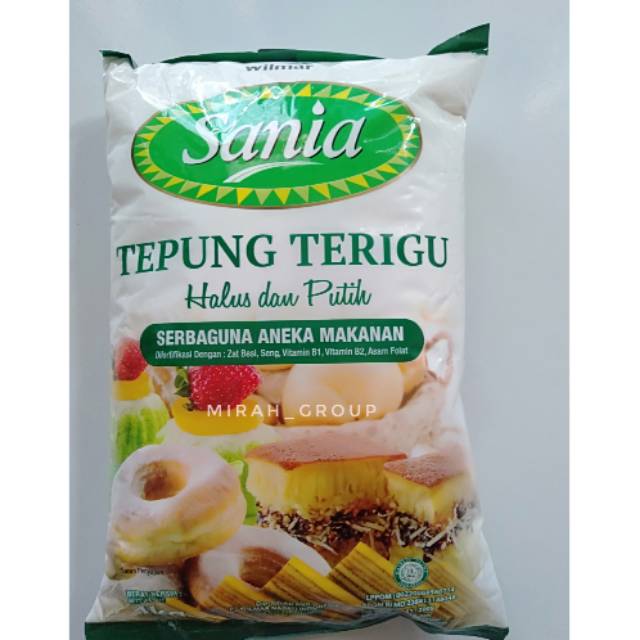 

Tepung Terigu Sania Serbaguna(Protein Sedang)