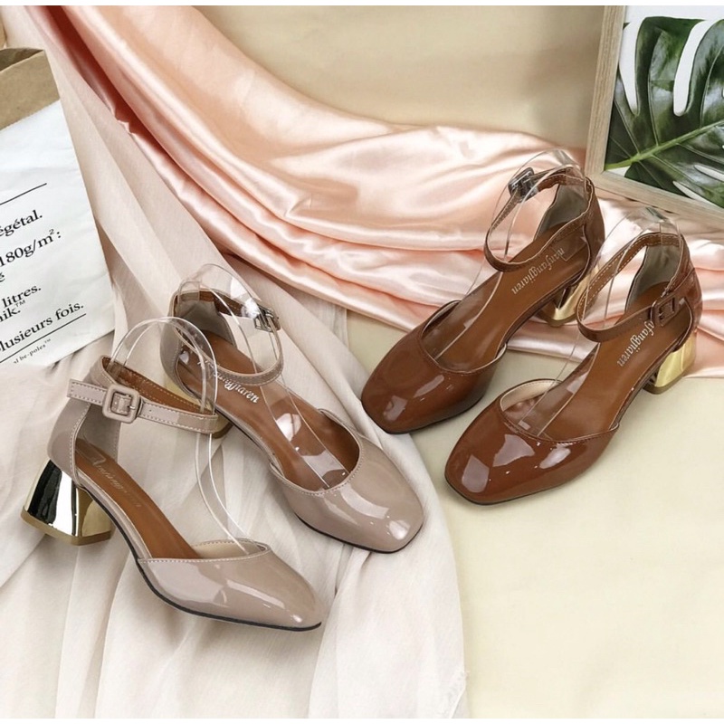 Heels M519 wanita import realpict