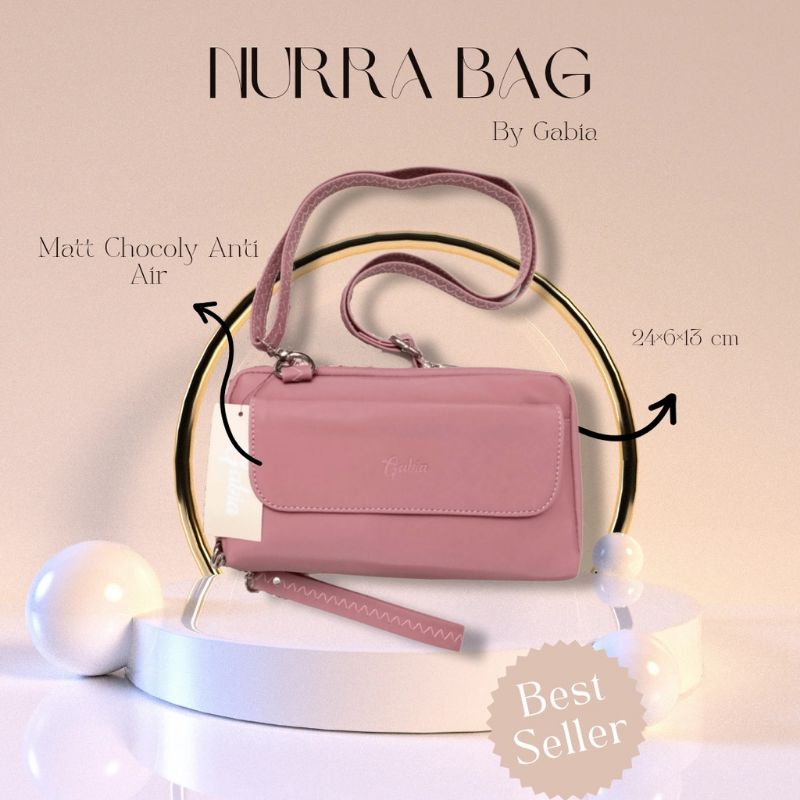 NURRA BAG BY GABIA TAS DOMPET/TAS SLEMPANG.