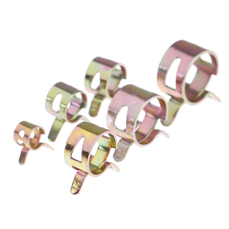 10pcs Klem Selang vacuum Bahan Bakar 6 Ukuran 6-15mm