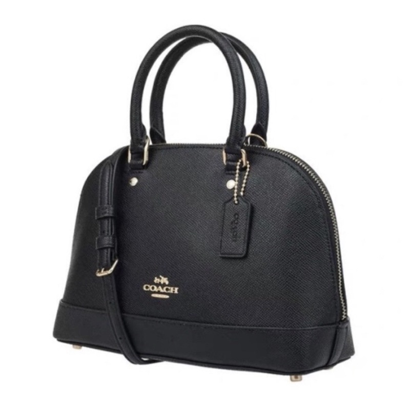 COACH WOMAN BAG SIERRA BLACK LEATHER (COACH 27591)