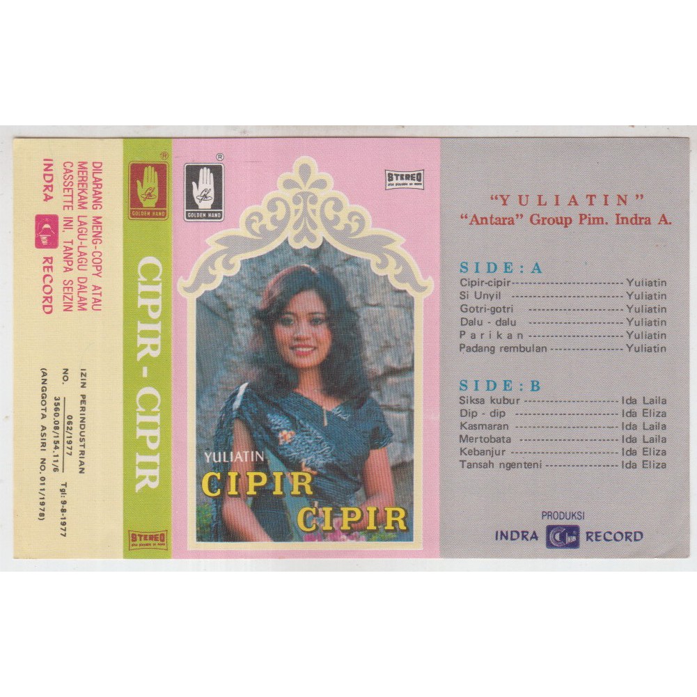 COVER SAMPUL KASET YULIATIN - CIPIR CIPIR