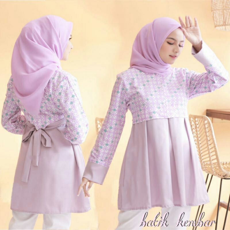 Kemeja kantor batik jumbo.kemeja batik hamil.baju kerja batik hamil