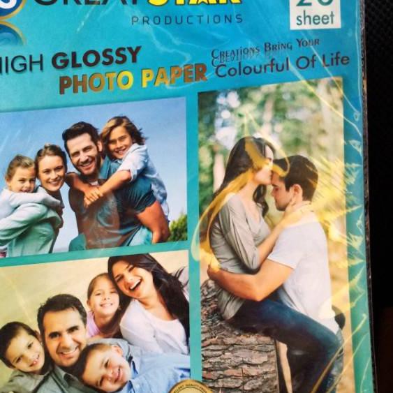 

PALING HOT!! (hdy-1272) glosy photo paper great star 245gsm A4/20lembar