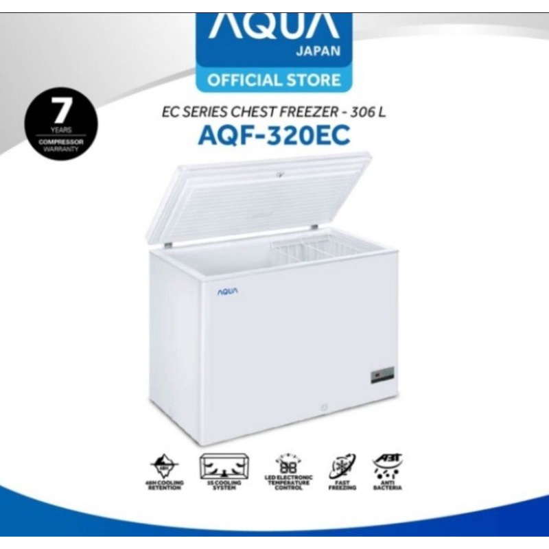 FREEZER BOX AQUA 320LITER AQF320EC CHEST FREEZER AQUA