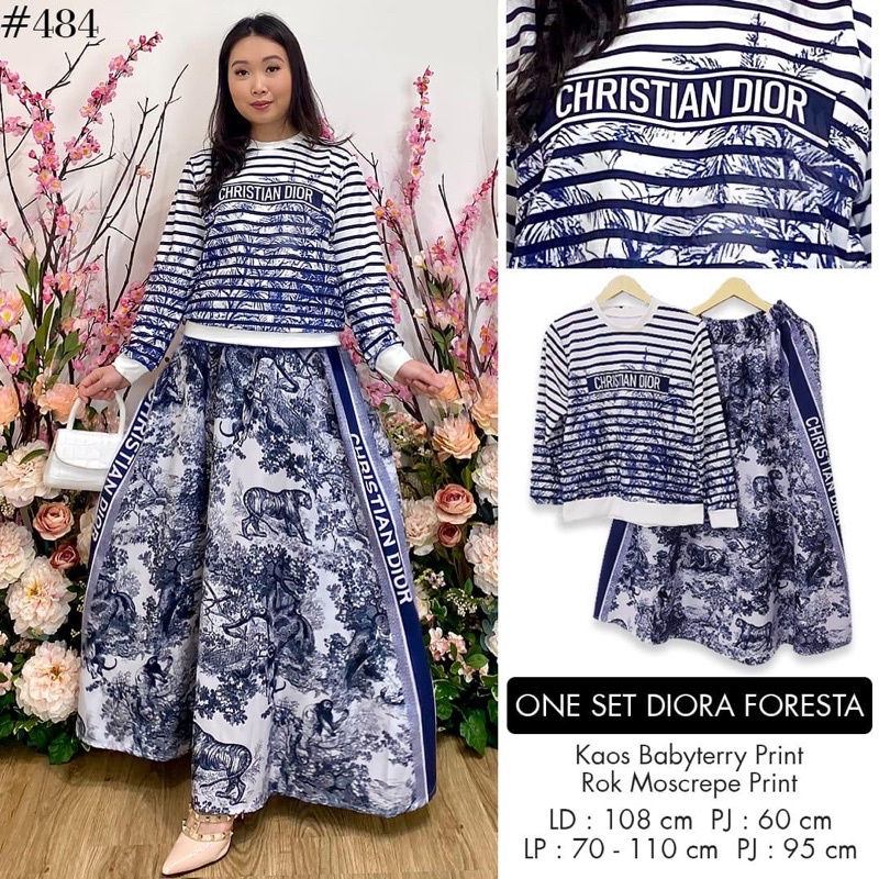 Setelan Rok Dior premium