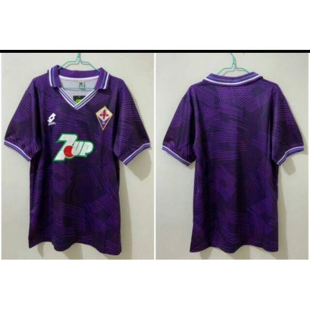 Jersey Baju Bola Retro Classic Klasik Jadul Fiorentina Home Ungu Musim Season 1992 1993 Grade Ori GO