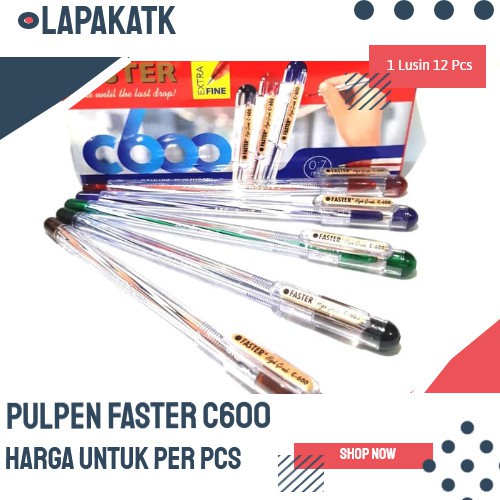 

PULPEN FASTER C600 -BUKA TUTUP (1 PCS) ++