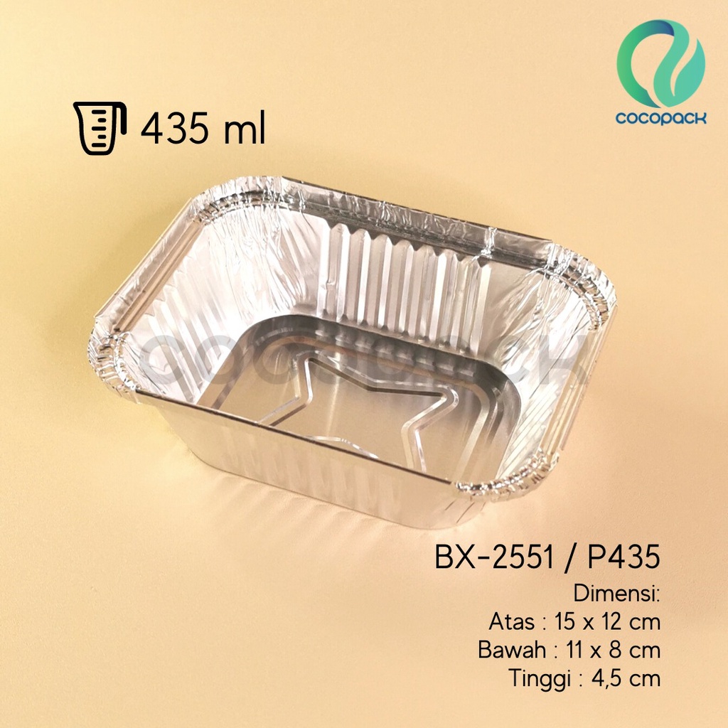 Jual Aluminium Foil Cup Tray BX-2551 / P435 10 PCS | Shopee Indonesia