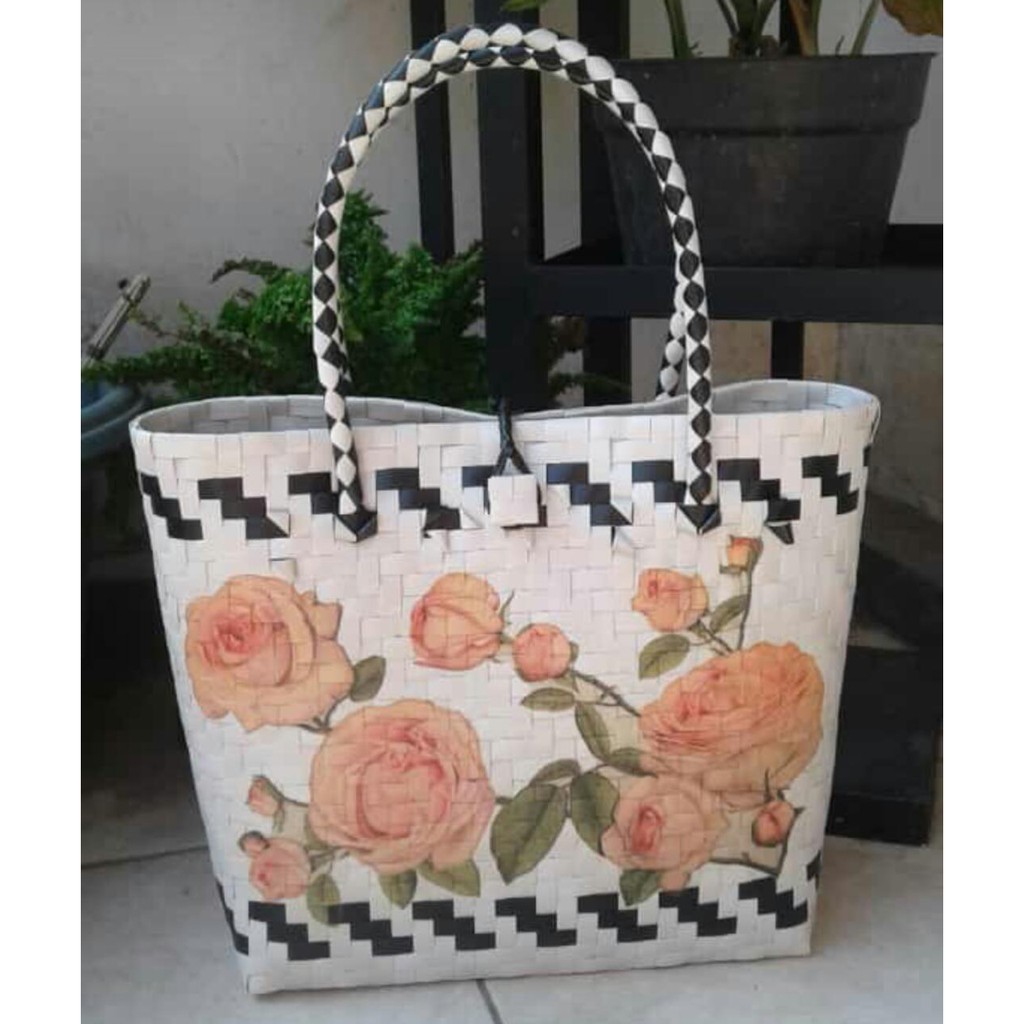TERMURAH TAS ANYAM DECO/TAS ANYAM SHABBY