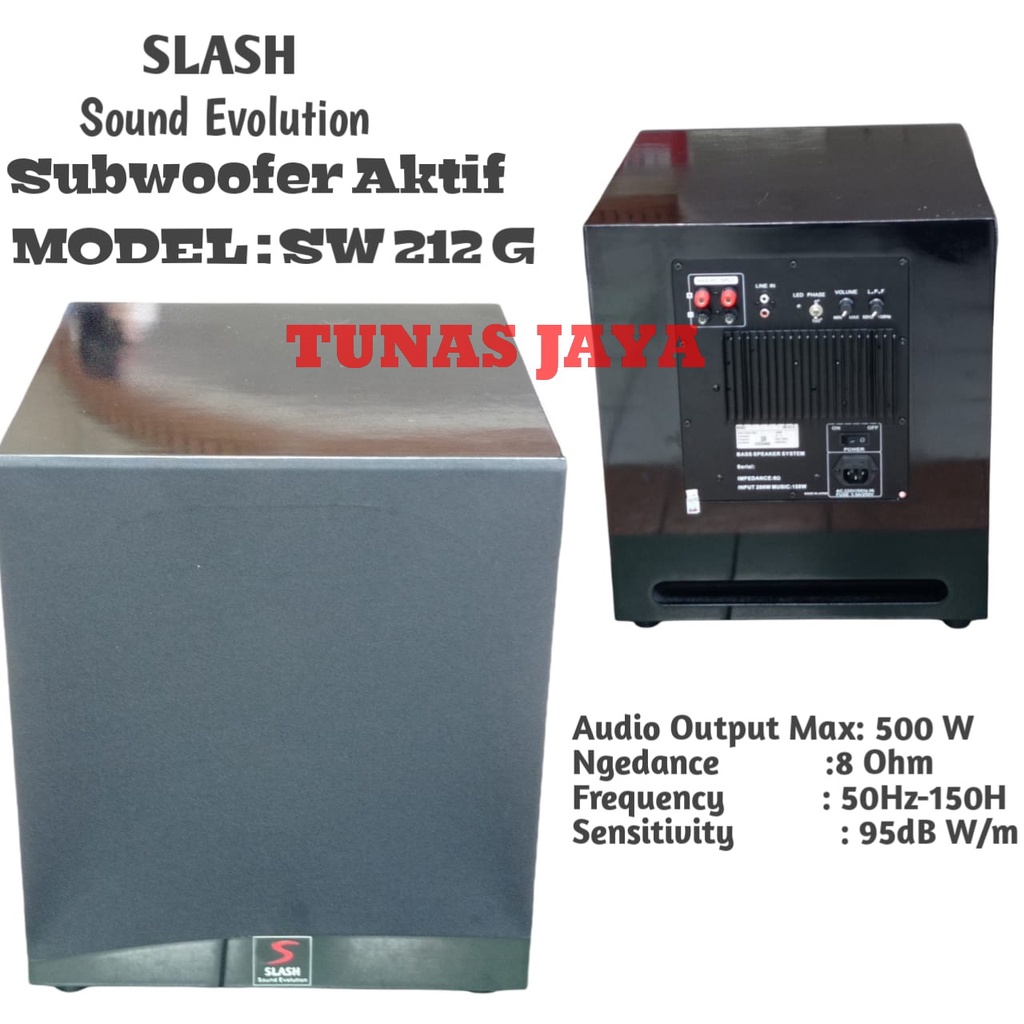 SPEAKER SUBWOOFER AKTIF 12 INCH SLASH SW212G SUBWOOFER SLASH SW212 G