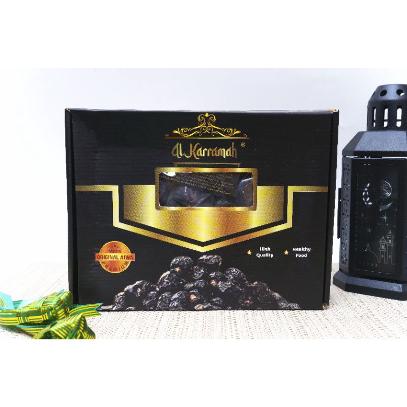 Kurma Ajwa Al Karramah Jumbo 1 Kg | Kurma Nabi Grade A1 | Al Karramah Dates