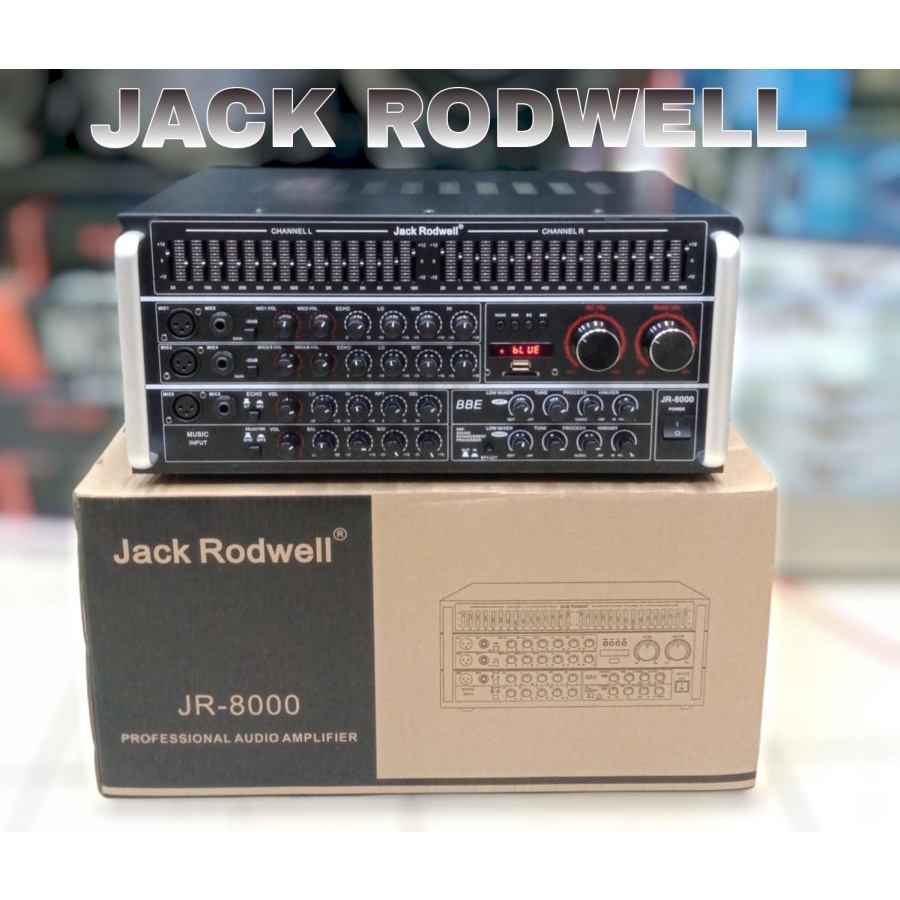 Power mixer Amplifier JACKRODWELL JR 8000 Bluetooth USB