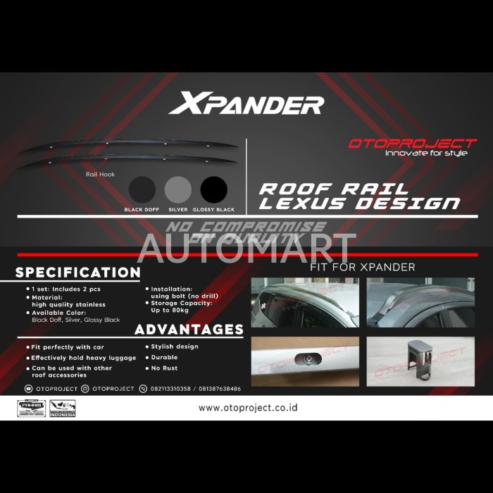ROOF RAIL / ROOFRAIL ATAS MITSUBISHI XPANDER