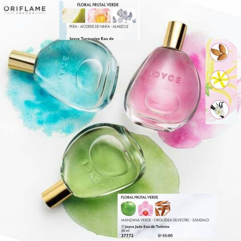 parfum Joyce jade / parfum Joyce tuquoise / parfum joyce rose