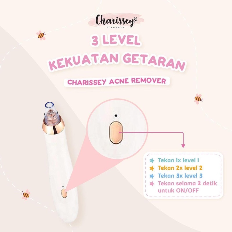 Acne Remover Charissey / mesin penghilang komedo wajah pipi dagu hidung