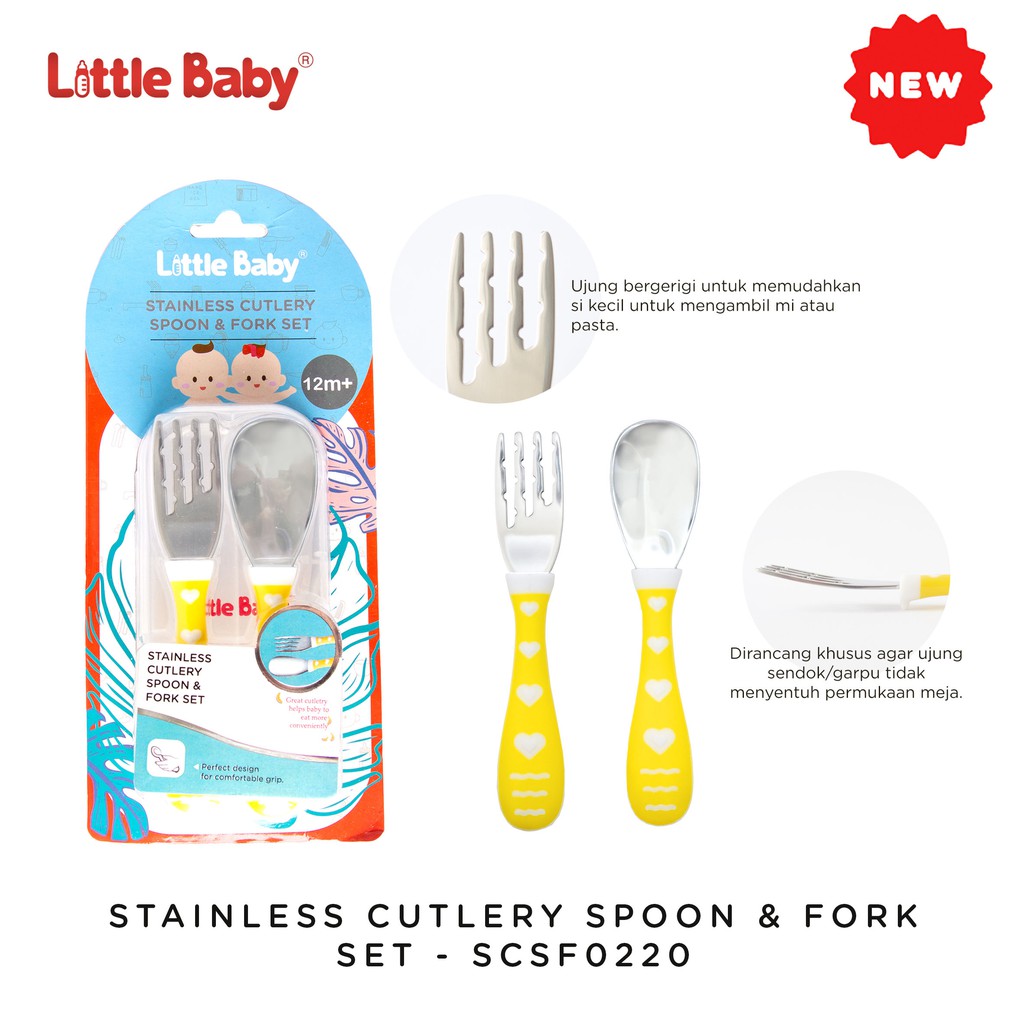 Stainless Cutlery Spoon & Fork Set Scsf0220 Sendok Garpu Little Baby