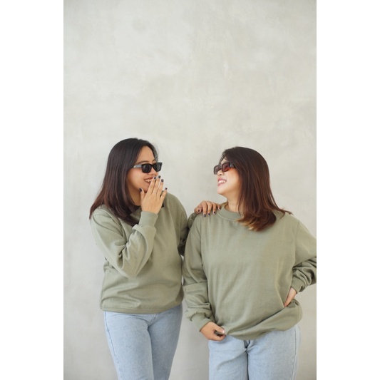 Basic Sweater Olive Green