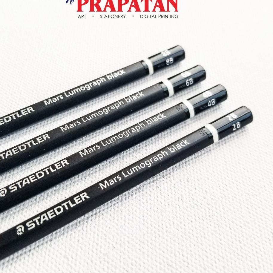 

Q Pensil Staedtler Black / Staedtler Mars Lumograph Black 2B, 4B, 6B, 8B ▲➮ ¯
