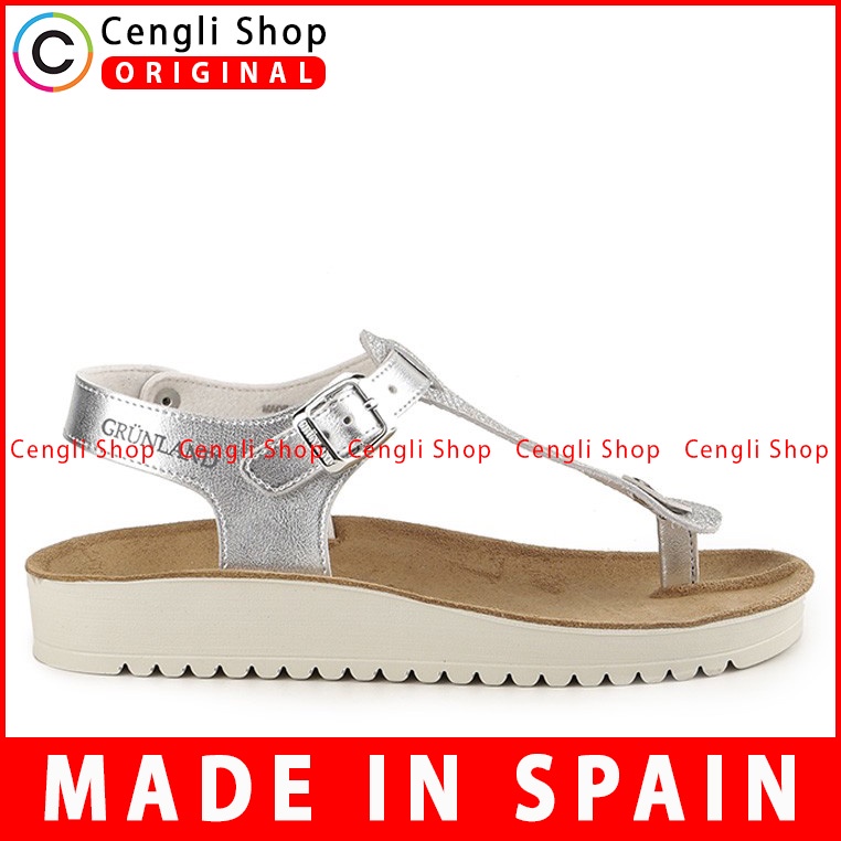 SANDAL JEPIT KULIT GRUNLAND WANITA ORIGINAL SLINGBACK BRANDED GRW10