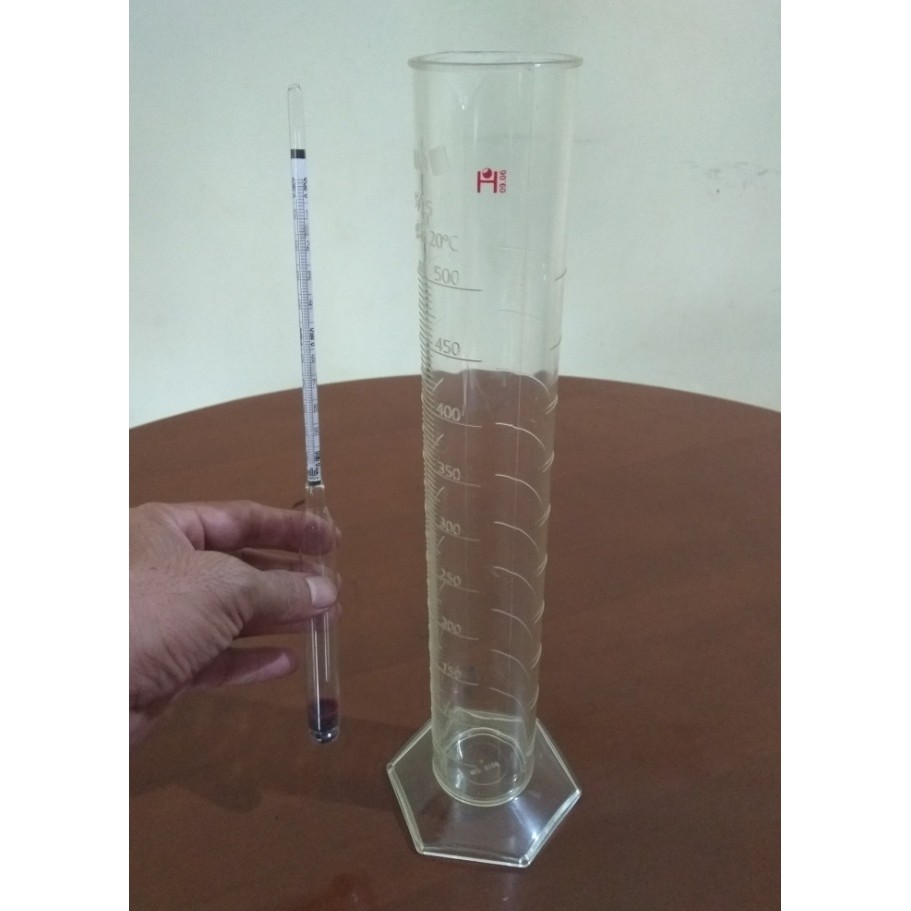 Jual Set Hydrometer Solar Range 0800 0900 Plus Gelas Ukur Pmp 500 Ml Untuk Test Density Bbm 9824