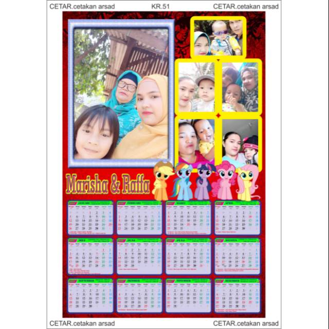

KALENDER FOTO CUSTOM. KR51