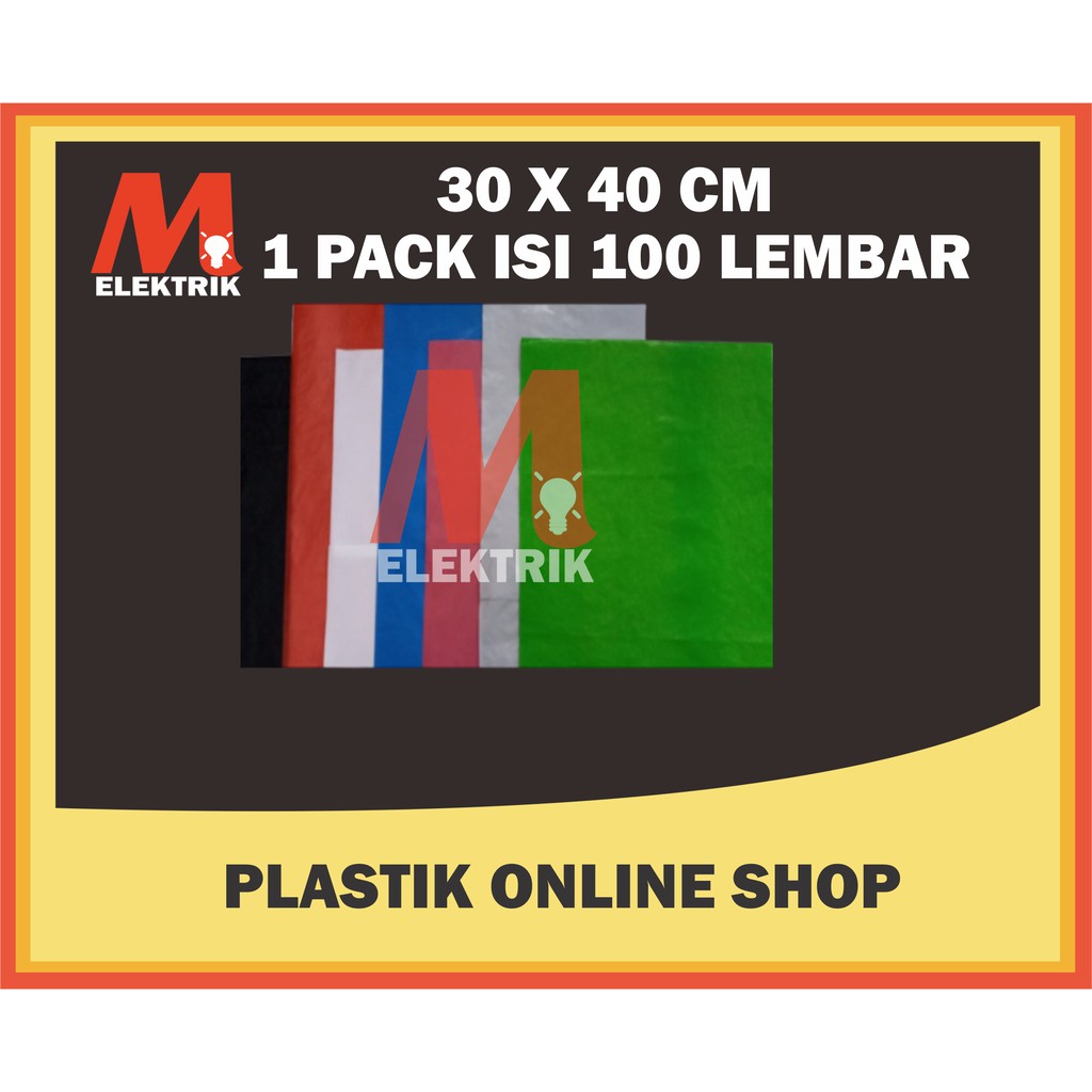 

(100 lembar) PLASTIK KEMASAN ONLINE SHOP Plastik Online Shop 30X40 / Plastik Packing 30x40