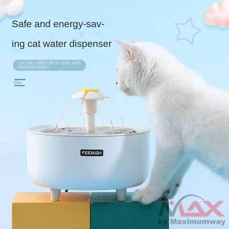 FEIDASH Air Mancur tempat minum kucing kesayangan Dispenser minum kucing anjing water Fountain Tempat Minum Anjing Kucing dan anjing mangkuk elektrik otomatis dispenser air minum kucing dan anjing Cat Water Fountain For Cats Drink for Cats Dogs Drinking