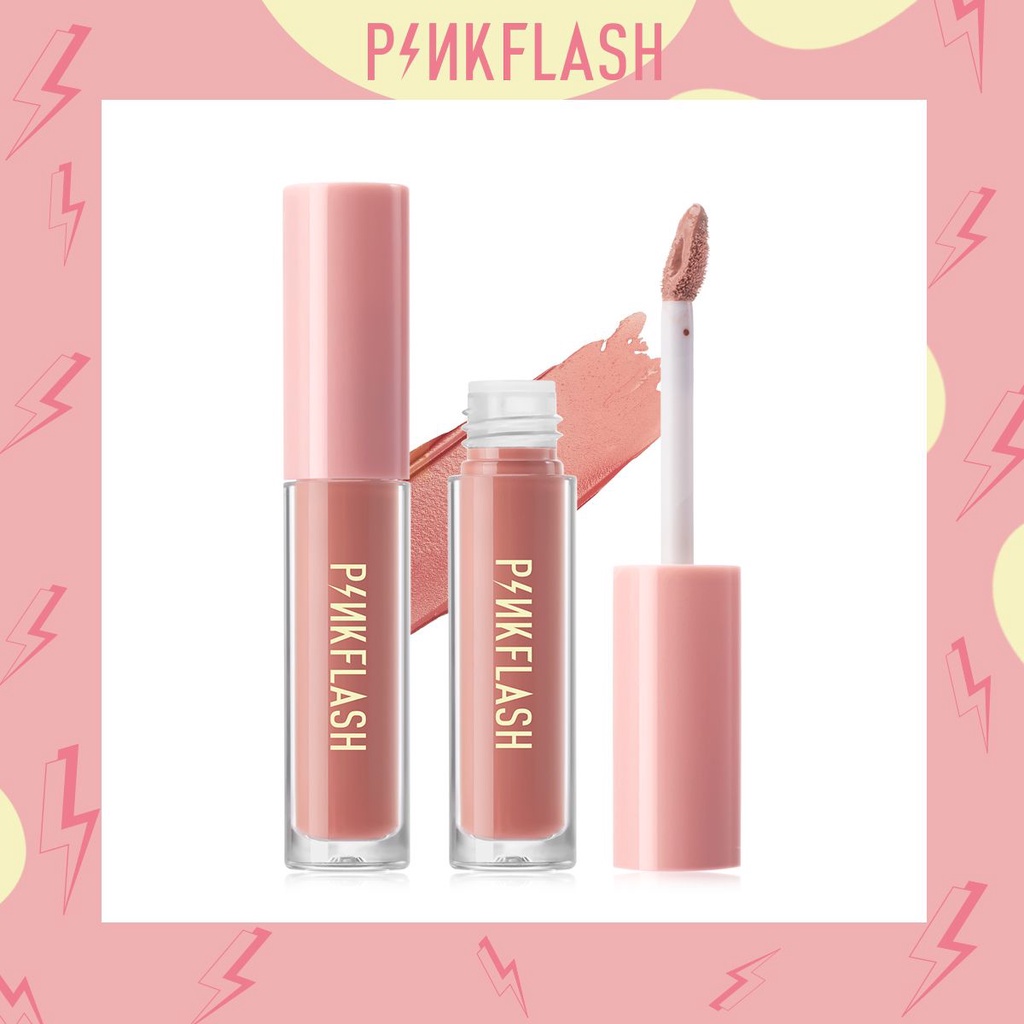 PINKFLASH Matte Lipstik Lembut Tahan Lama Pelembab Pigmentasi Tinggi 24 Colors PF-L01