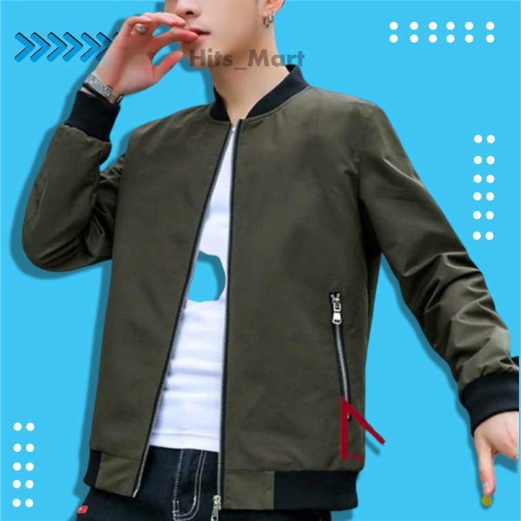 Jaket Bomber 638KT  Jaket Boomber Pria Premium Mejikuu - Hitam