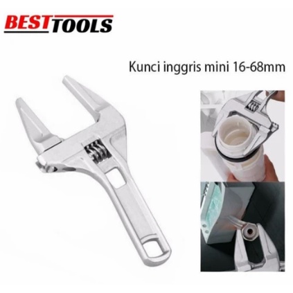 TERBARU  Kunci Pipa Kunci Pas Kunci Serbaguna 6-68MM Universal Sanitary Adjustable Wrench Spanner